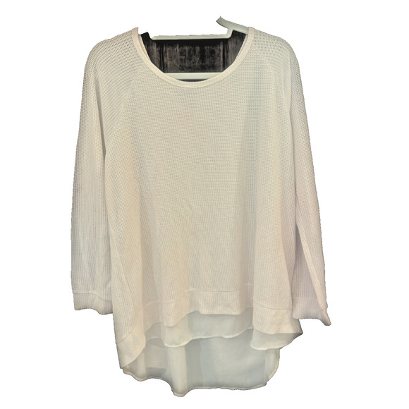 Tommy Hilfiger Pink Layered-Look Hem Sweater X-Large - Picture 1 of 5